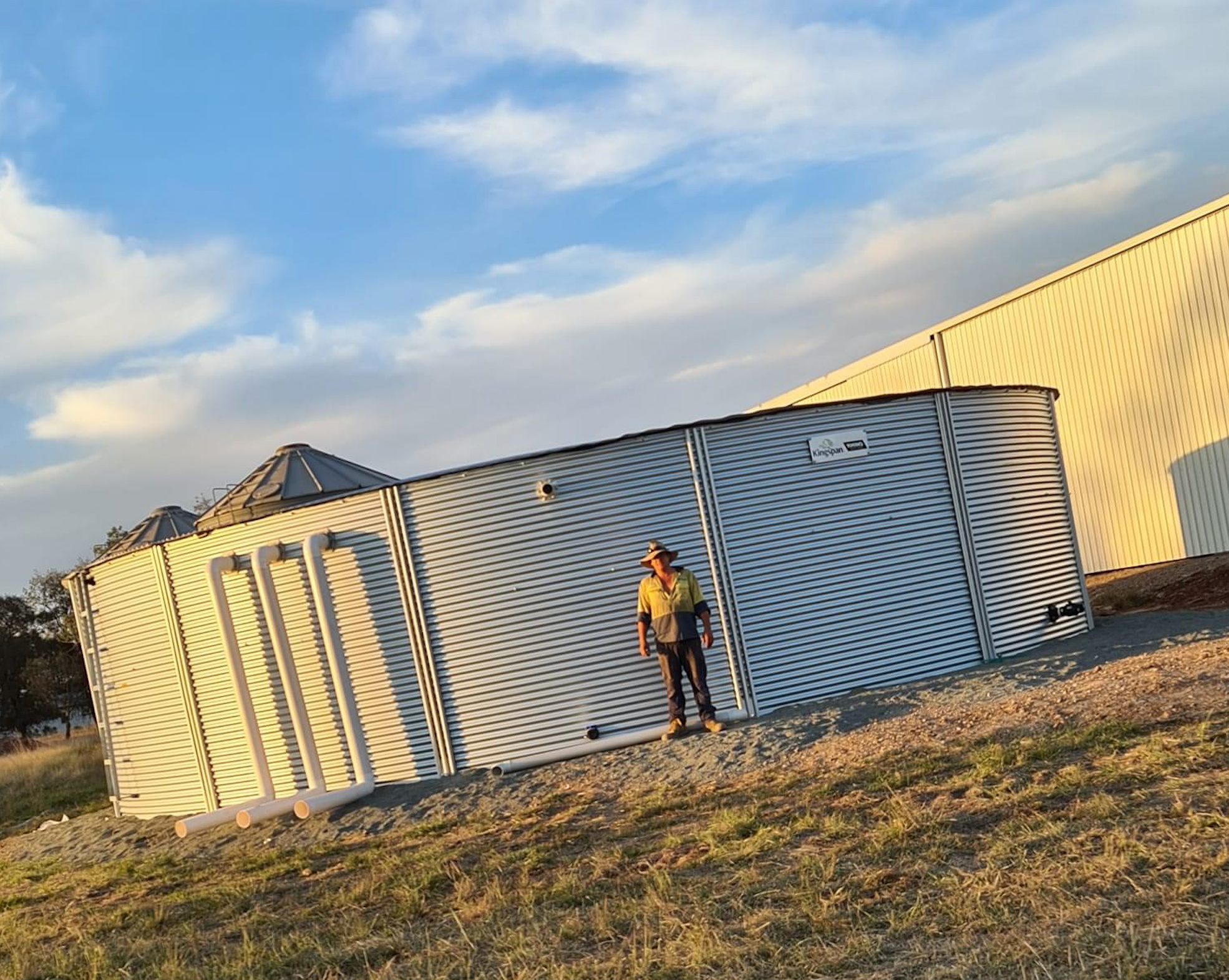 Tank installation west of Narromine